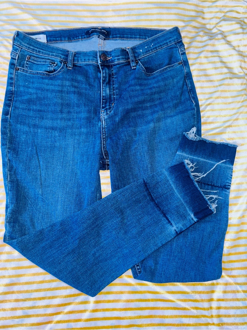 Calvin Klein Men's Dark Blue Skinny Jeans